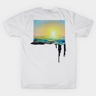 Original Painting "The Sun Arises and Ocean Emanates" T-Shirt